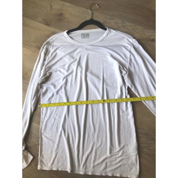 32 DEGREES- MENS WHITE LONG SLEEVE CREW NECK PULLOVER WARM SHIRT SIZE LARGE - Picture 5 of 6